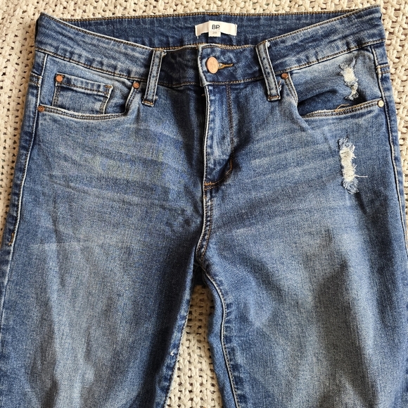 BP | Size 28 | Medium Wash Ripped Distressed Skinny Jeans - Picture 5 of 14